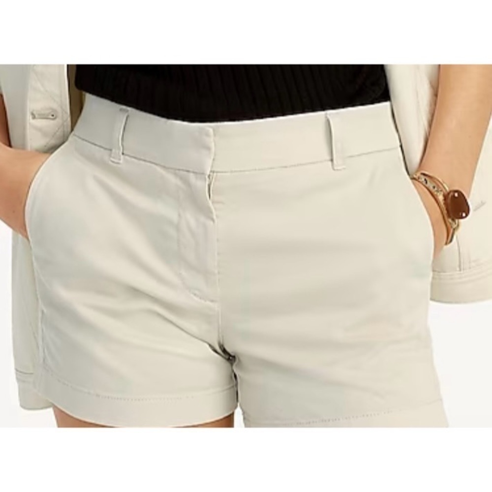 NEW JCREW 4” Stretch Chino Short in Stone